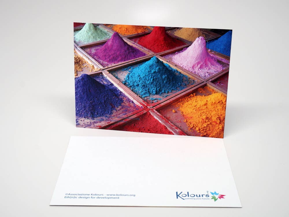 Postcard - Indian colours