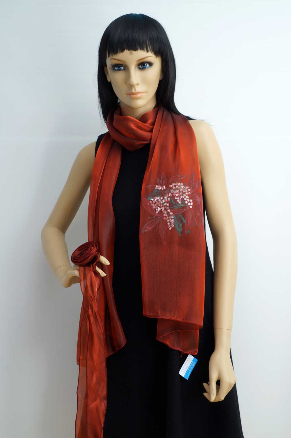 Hand painted scarf - Italian artist