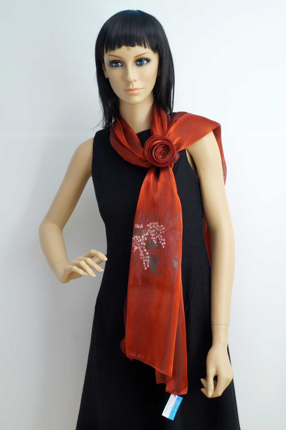 Hand painted scarf - Italian artist
