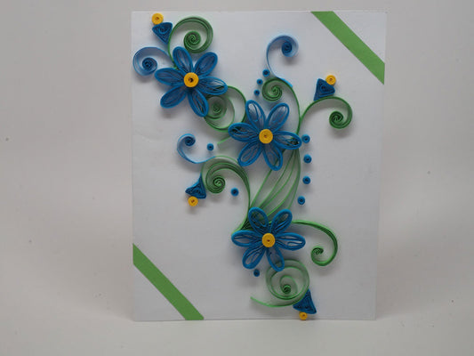 Paper filligree handmade birthday and christmas card