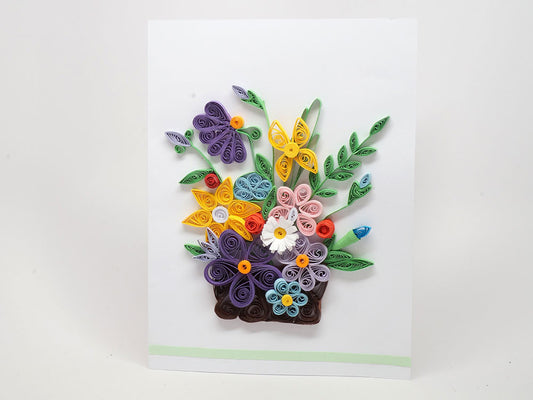 Paper filligree handmade birthday card