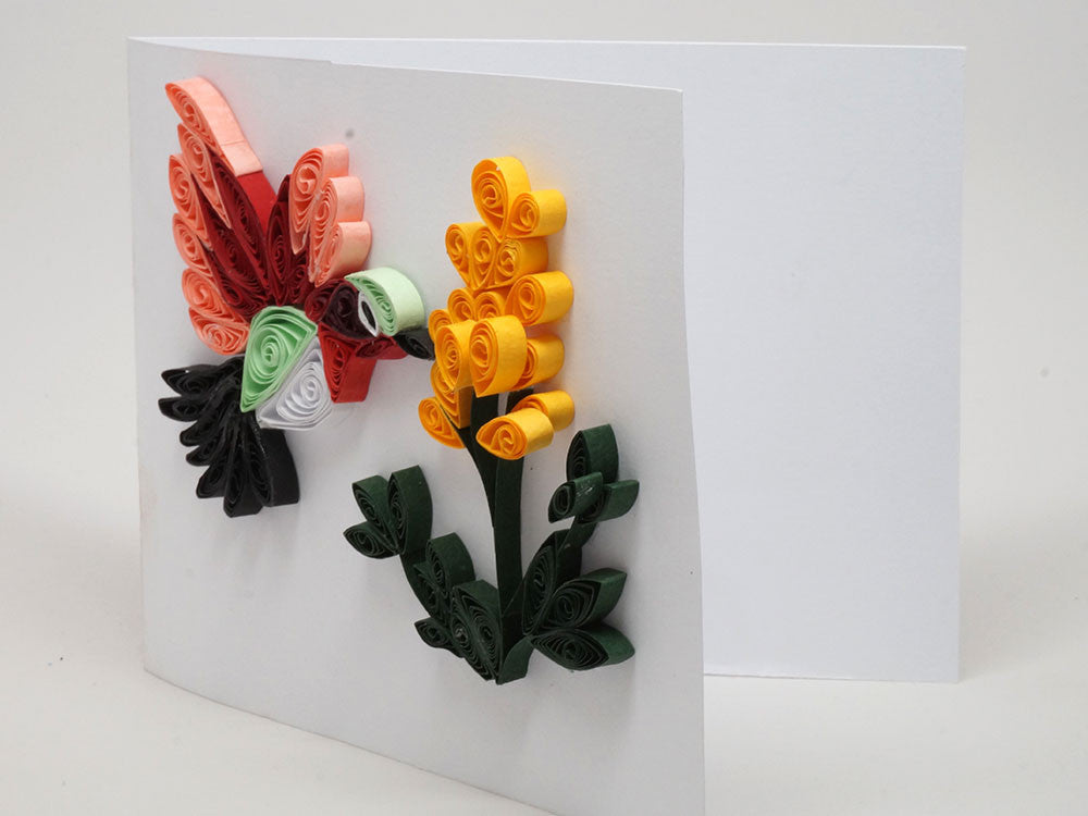 Paper filigree handmade Birthday card