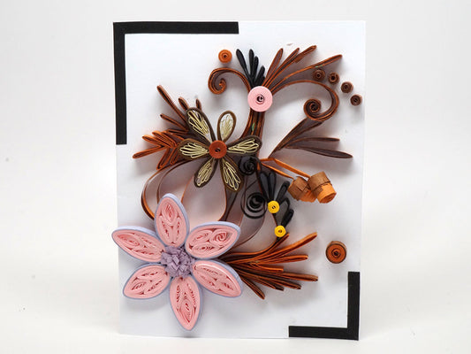 Paper filigree handmade card
