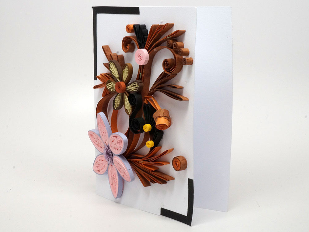 Paper filigree handmade card