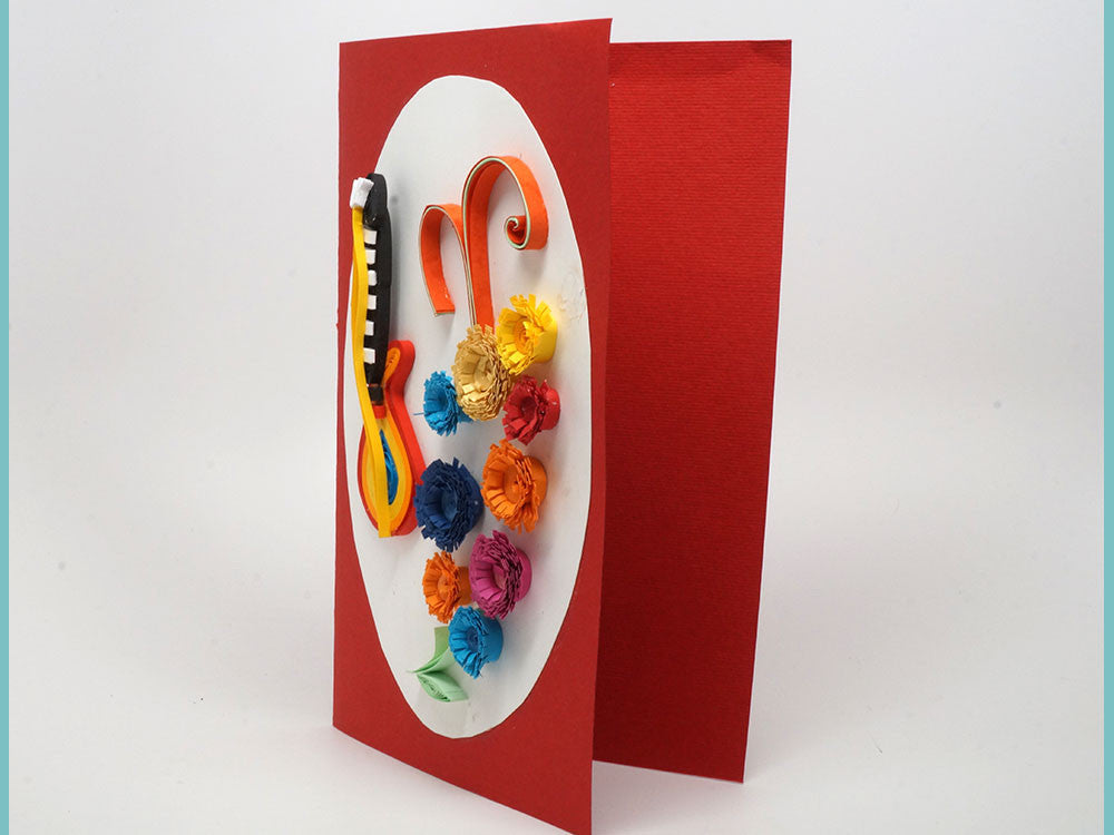 Paper filligree handmade Birthday card