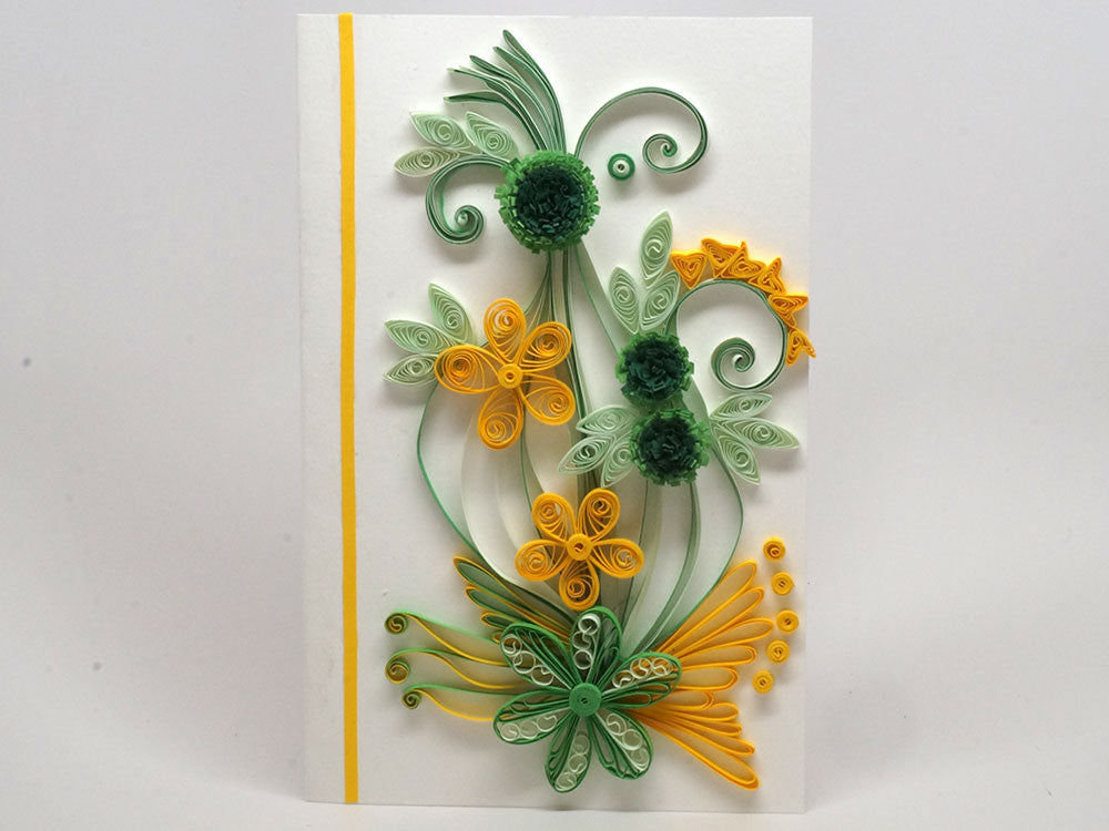 Paper filligree handmade Birthday and Christmas card