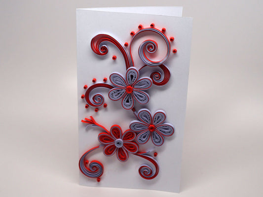 paper filigree handmade Birthday card