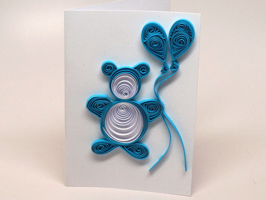Paper filigree handmade babies/children/Baptism small card