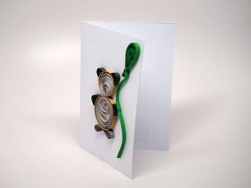 Small card for babies/children/Baptism handmade with paper filigree