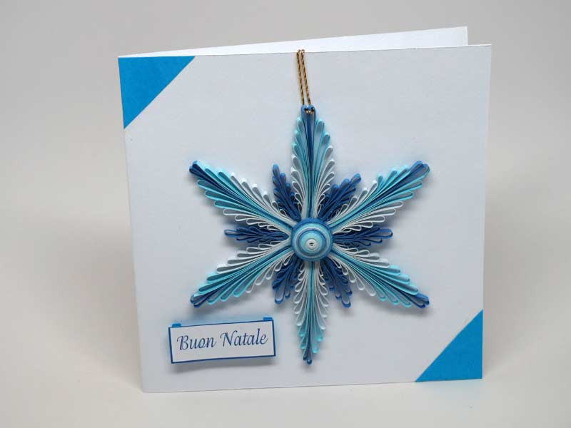Christmas card with removable decoration