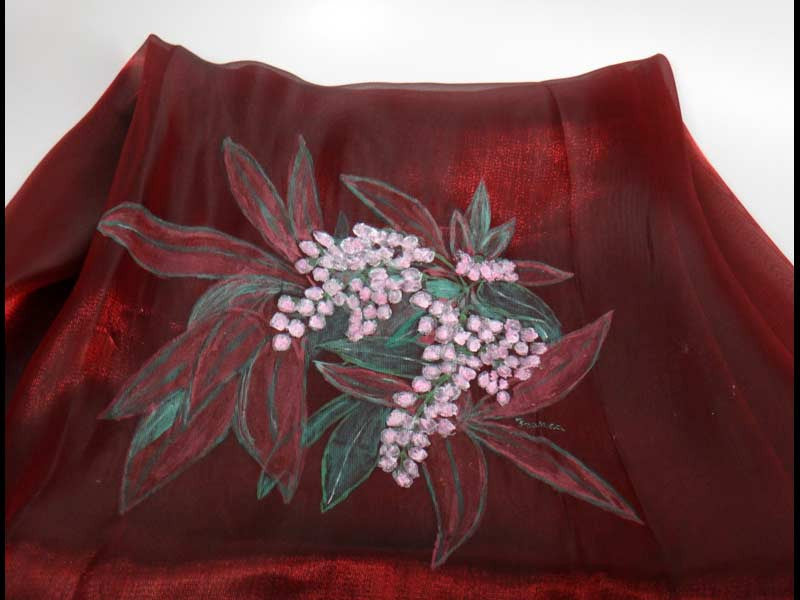 Hand painted scarf - Italian artist