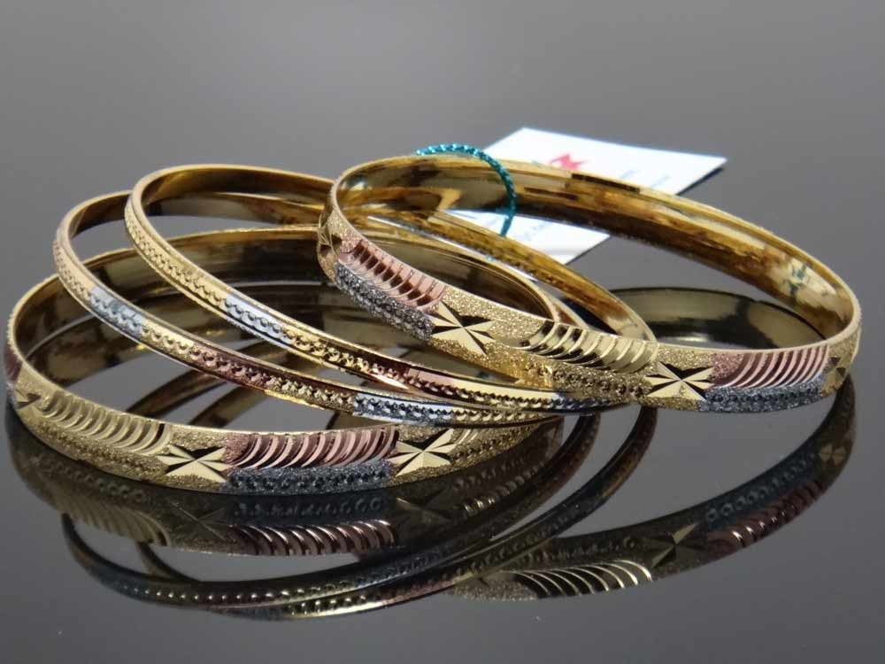Elegant multicoloured bangles