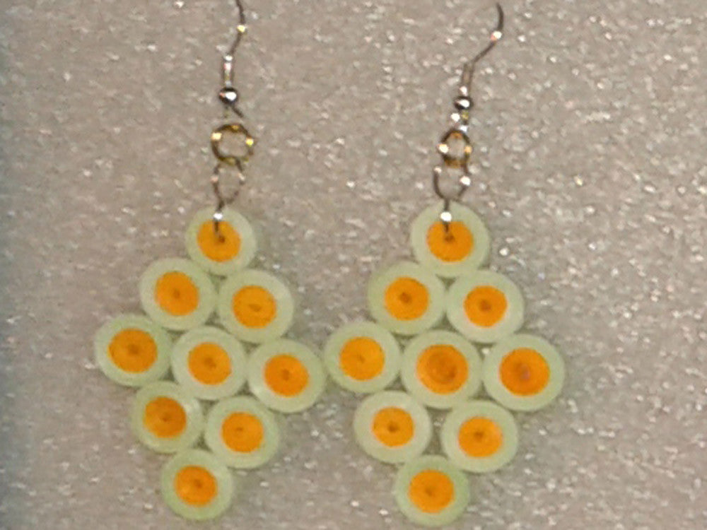 Handmade paper filigree earrings
