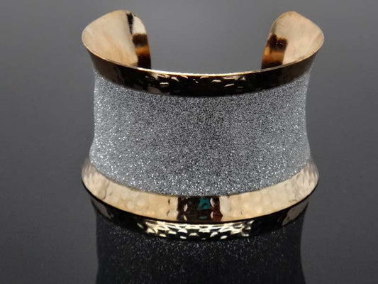 Solid bracelet silver and gold