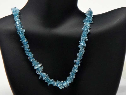 Stone handicrafted necklace - Azure