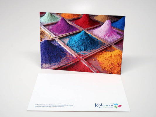 Postcard - Indian colours