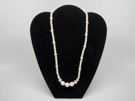 Pearl white handmade necklace