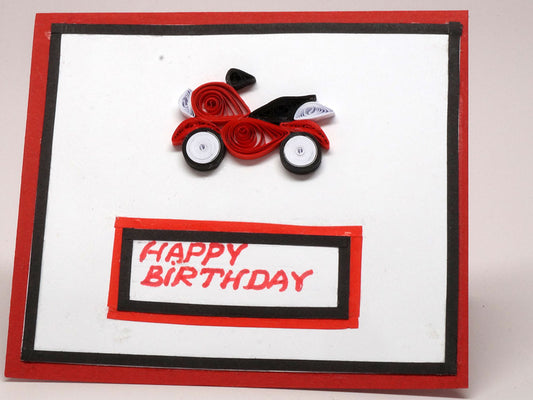 Paper filligree handmade Babies/children birthday card