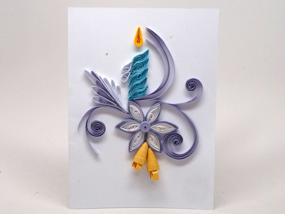Paper filligree handmade Christmas  card