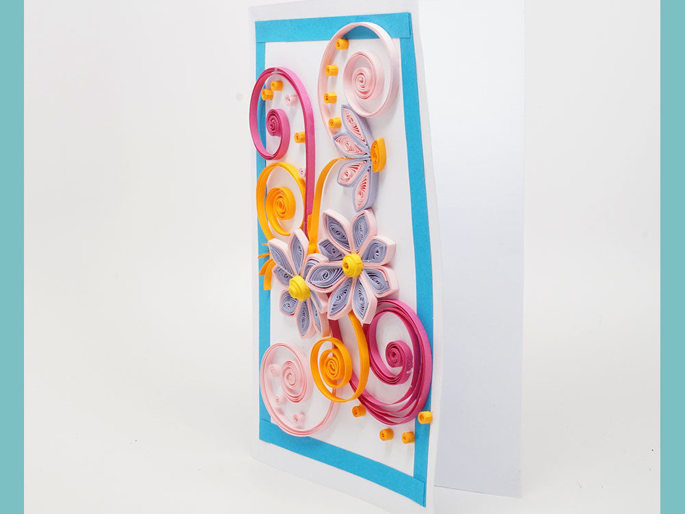 Paper filligree handmade Birthday card