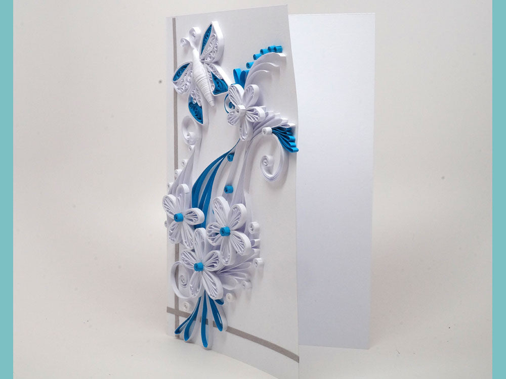 Paper filligree handmade wedding, birthday, christmas card