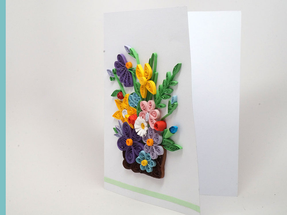 Paper filligree handmade  birthday card