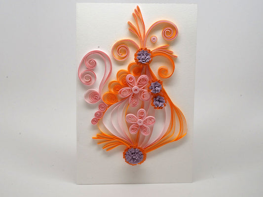Paper filligree handmade Birthday card