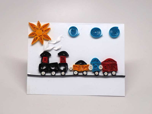 Paper filigree handmade babies/children/Baptism small card