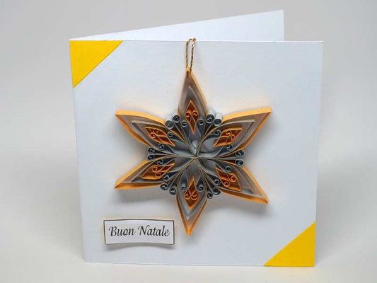 Christmas card with removable decoration