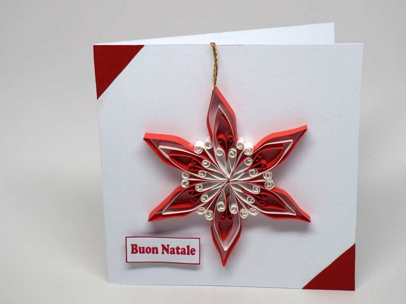 Christmas card with removable decoration