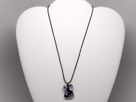 Kolourful glass pendant necklace - dark colours