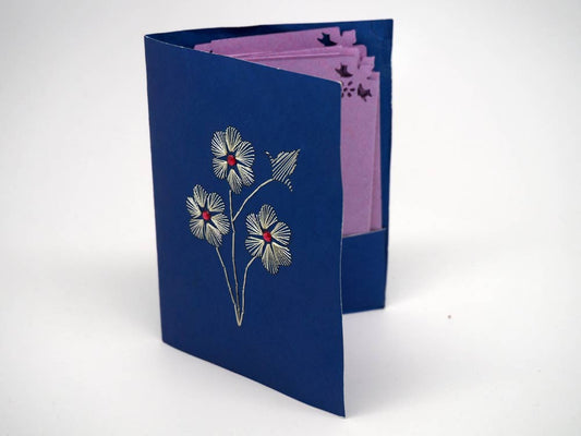 Embroidered card holder with 10 cards