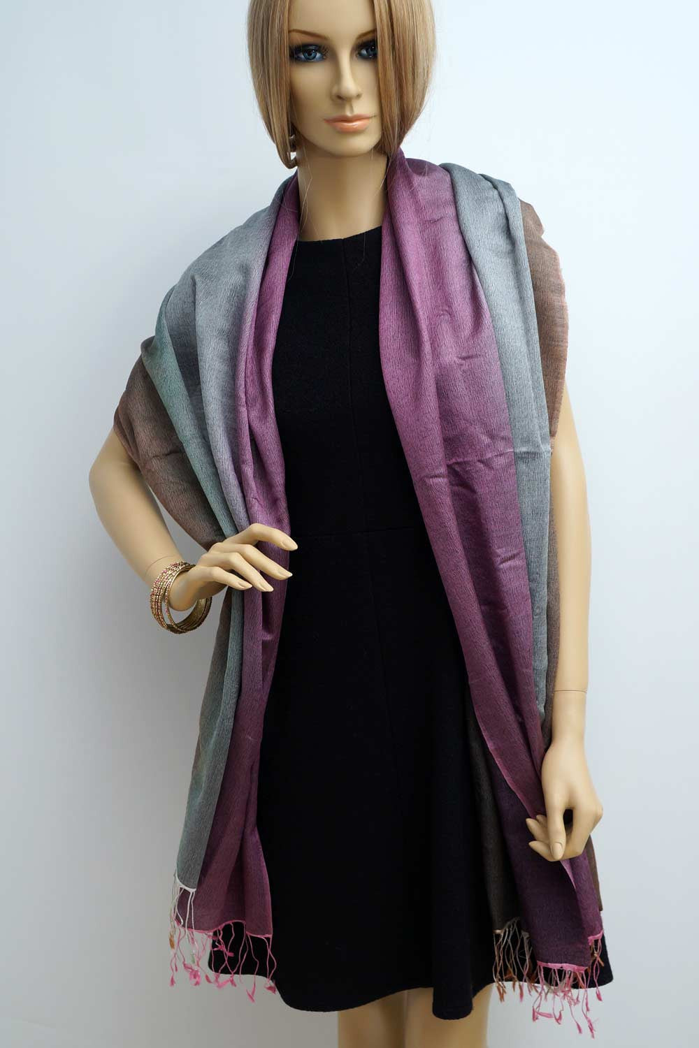 Pashmina and silk scarf - soft and warm