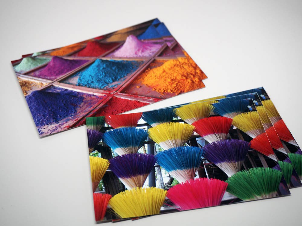 Postcards kolours - package 6 pieces