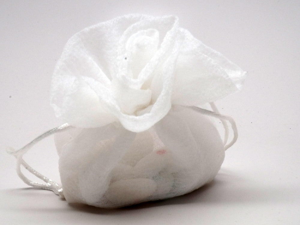 Rose shaped white pouch - celebrations gift